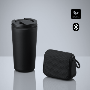 Everyday Set: coffee mug 370 ml & wireless speaker - Reklamnepredmety