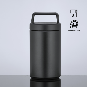 Nordic foodjar with copper layer and porcelain coating, 800 ml - Reklamnepredmety