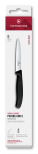 Victorinox Schälmesserset, 6-teilig, schwarz, 10 cm, gezahnte Klinge