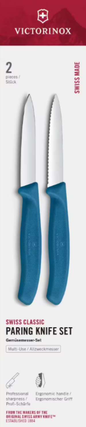 Victorinox Swiss Classic 6.7692.2C1 Sada nožov 2 ks modrá - Reklamnepredmety