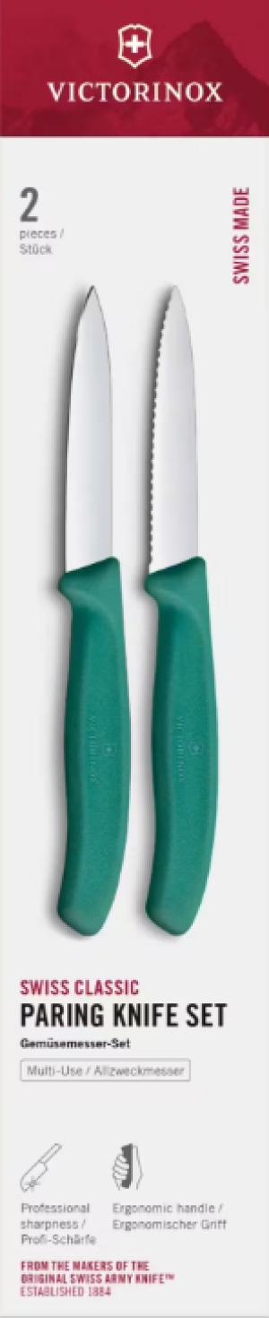 Victorinox Swiss Classic 6.7694.2C1 Sada nožov 2 ks zelená - Reklamnepredmety
