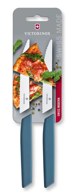 Victorinox Swiss Modern Sada 2 nožov na steaky 12 cm - nevädzová modrá - Reklamnepredmety