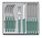 Victorinox Swiss Modern Príborová sada - 12 ks - mätová zelená - cut_6-9096-11w43-12_s1 - variant Vi 6.9096.11W43.12
