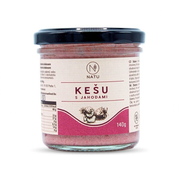 Cashewcreme mit Erdbeeren 140 g