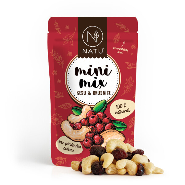 Mini-Mix aus Cashewnüssen und Preiselbeeren 80 g