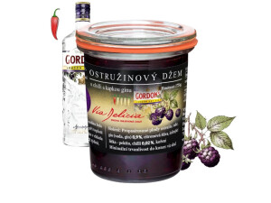 Brombeermarmelade mit Chili und einem Schuss Gin 175 g - Reklamnepredmety