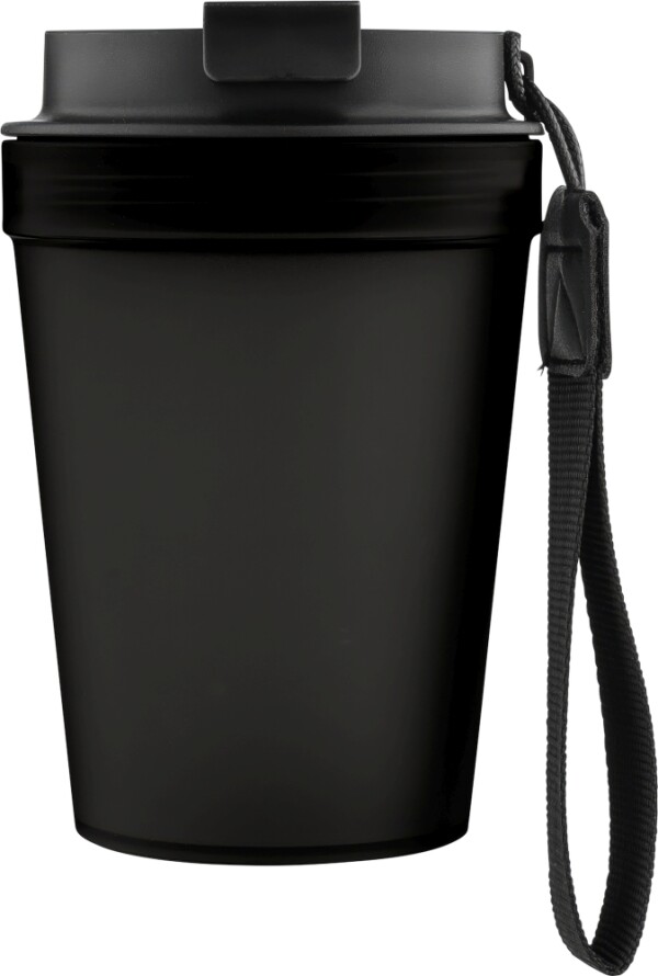 Einwandiger Thermobecher mit Handschlaufe, 350 ml