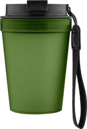 Einwandiger Thermobecher mit Handschlaufe, 350 ml - Reklamnepredmety