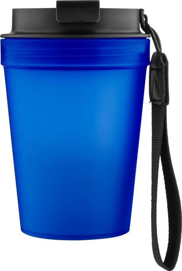 Einwandiger Thermobecher mit Handschlaufe, 350 ml