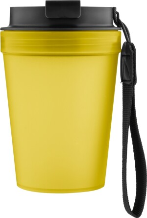 Einwandiger Thermobecher mit Handschlaufe, 350 ml - Reklamnepredmety