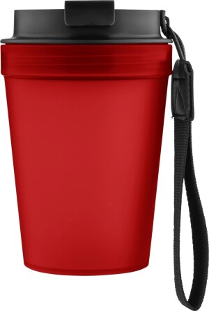 Einwandiger Thermobecher mit Handschlaufe, 350 ml - Reklamnepredmety