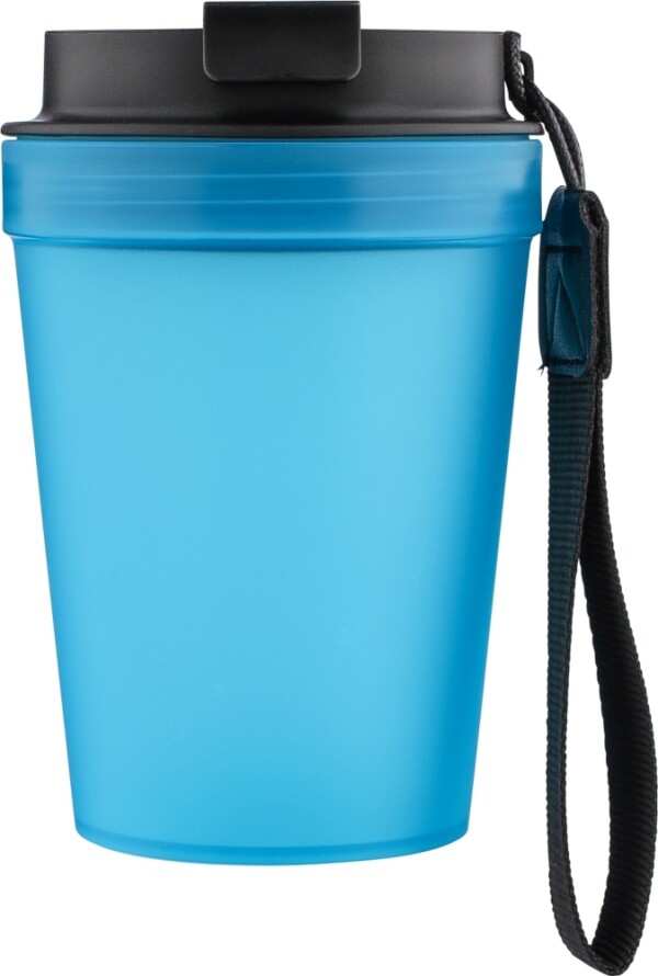 Einwandiger Thermobecher mit Handschlaufe, 350 ml