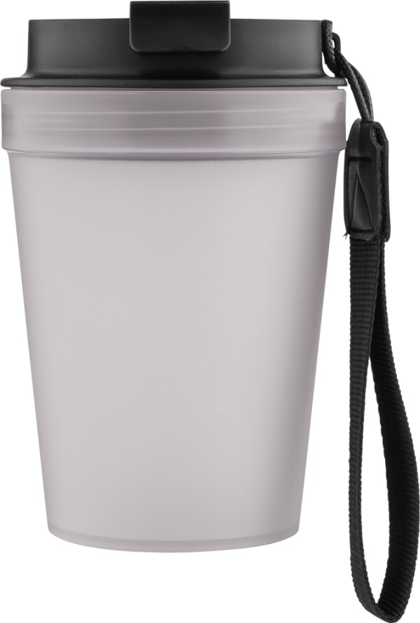 Einwandiger Thermobecher mit Handschlaufe, 350 ml