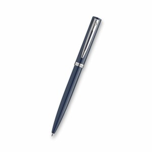 Waterman Impression Kugelschreiber, blauer CT-Stahl, Edelstahl und schwarzer CT-Stahl - Reklamnepredmety