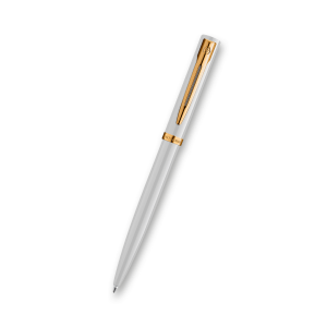 Kugelschreiber Waterman Impression Edelstahl GT, Schwarz GT, Weiß GT - Reklamnepredmety