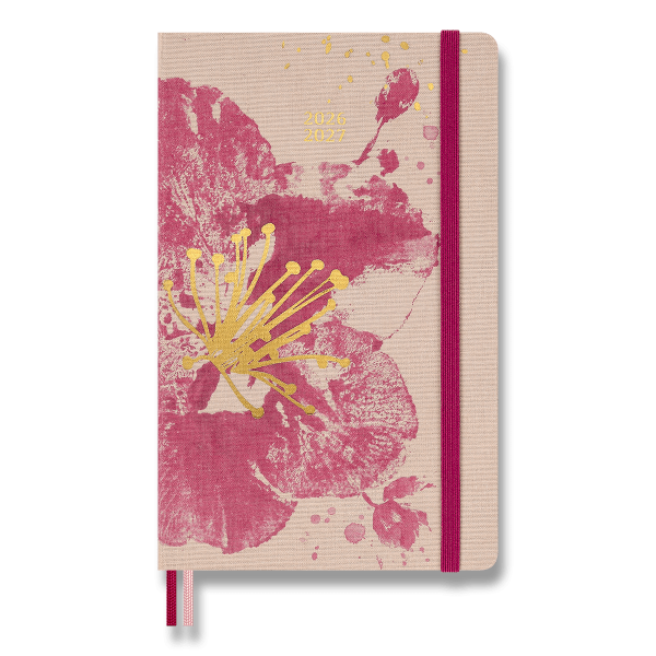 Moleskine Sakura 2026-27 18-Monats-Kalender – Hardcover, Größe L, wöchentlich