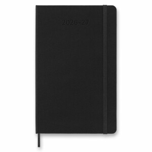Moleskine 18-Monats-Kalender 2026–27 – Hardcover, Größe L, Wochenkalender – Schwarz - Reklamnepredmety