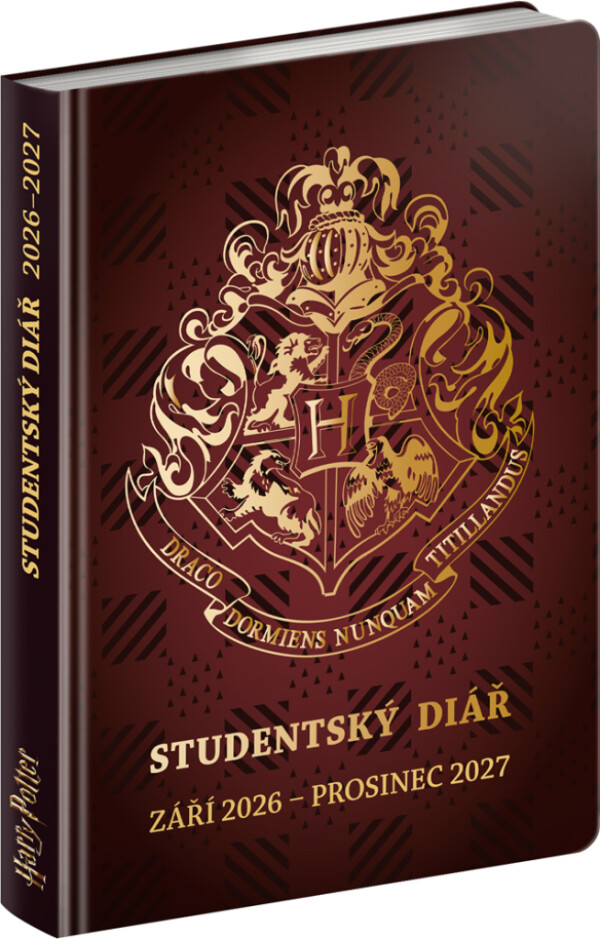 NOTIQUE Harry-Potter-Studenten-Tagebuch CZ (September 2026 – Dezember 2027), 9,8 x 14,5 cm