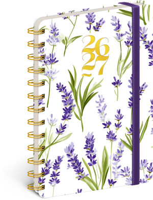 NOTIQUE Petito Spiralkalender (18 Monate) – Lavendel 2026/2027, 13 x 18 cm - Reklamnepredmety