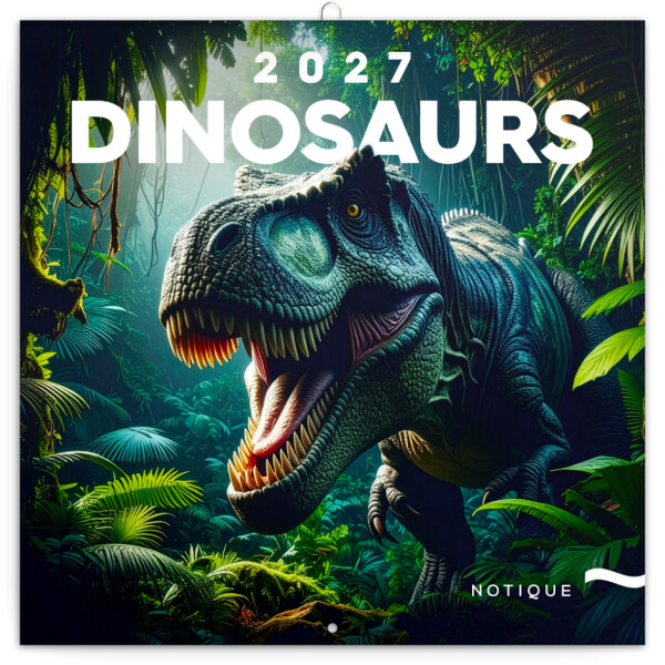 NOTIQUE Notizblock Dinosaurier 2027, 30 x 30 cm