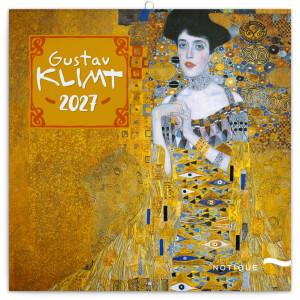 NOTIQUE Notizblock Gustav Klimt 2027, 30 x 30 cm - Reklamnepredmety