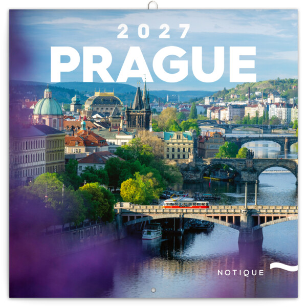 NOTIQUE Notizblock Prag 2027, 30 x 30 cm