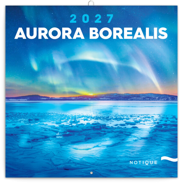 NOTIQUE Kalender Nordlichter 2027, 30 x 30 cm