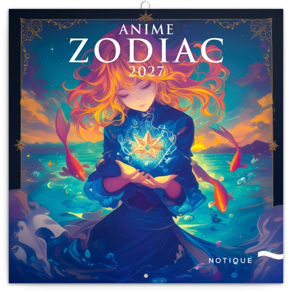 NOTIQUE Anime-Sternzeichenkalender 2027, 30 x 30 cm