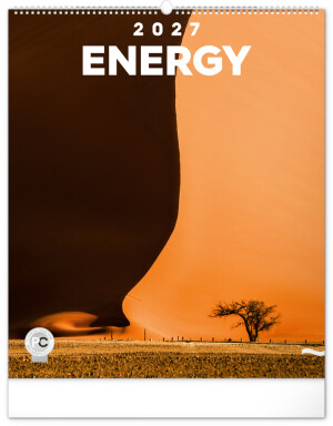 NOTIQUE Wandkalender Energie 2027, 48 x 56 cm - Reklamnepredmety