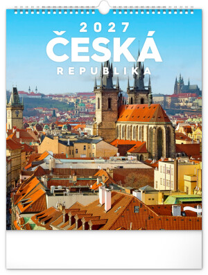NOTIQUE Wandkalender Tschechische Republik CZ 2027, 30 x 34 cm - Reklamnepredmety