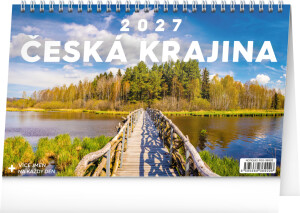 NOTIQUE Tischkalender Tschechische Republik CZ 2027, 23,1 x 14,5 cm - Reklamnepredmety