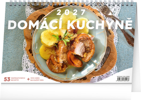 NOTIQUE Tischkalender für Zuhause und Küche CZ 2027, 23,1 x 14,5 cm