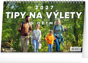NOTIQUE Tischkalender Tipps für Reisen mit Kindern CZ 2027, 23,1 x 14,5 cm - Reklamnepredmety