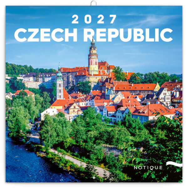NOTIQUE Kalender Tschechien EN/CZ 2027, 20 x 20 cm
