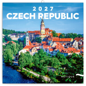 NOTIQUE Kalender Tschechien EN/CZ 2027, 20 x 20 cm - Reklamnepredmety
