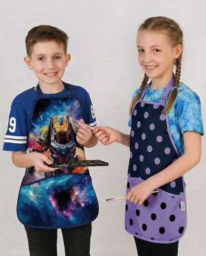 Zásterka na výtvarnú výchovu Cute bow - Reklamnepredmety