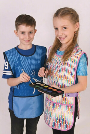 Zásterka na výtvarnú výchovu pončo Candy - Reklamnepredmety