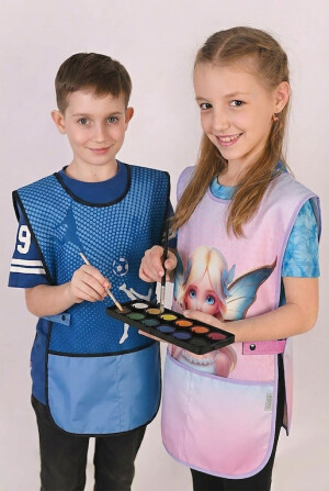 Zásterka na výtvarnú výchovu pončo Pixie - Reklamnepredmety