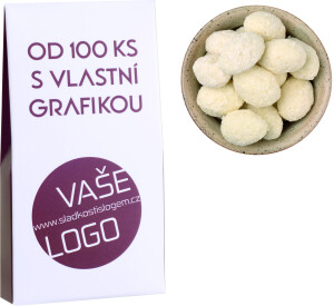 Mandeln in weißer Schokolade und Kokosnuss 40 g - Reklamnepredmety