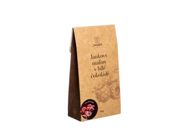 JANK'S Himbeeren in weißer Schokolade 125 g
