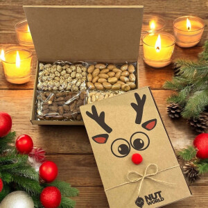 Weihnachtsnussbox SOB – 4 × 80 g - Reklamnepredmety