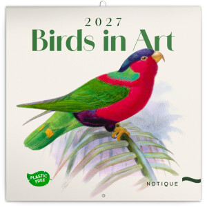 NOTIQUE Notizblock Vögel 2027, plastikfrei, 30 x 30 cm - Reklamnepredmety
