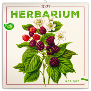 NOTIQUE Herbarium Notizblock 2027, plastikfrei, 30 x 30 cm - Reklamnepredmety