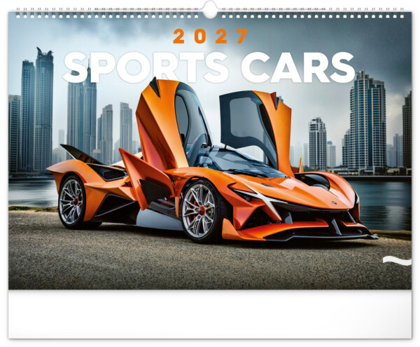 NOTIQUE Wandkalender Autos 2027, 48 x 33 cm