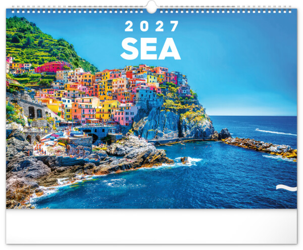 NOTIQUE Wandkalender Meer 2027, 48 x 33 cm