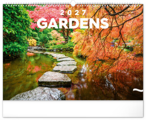 NOTIQUE Wandkalender Gärten 2027, 48 x 33 cm - Reklamnepredmety