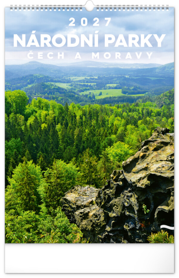 NOTIQUE Wandkalender Nationalparks von Böhmen und Mähren CZ 2027, 33 x 46 cm