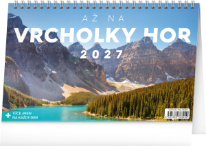 NOTIQUE Tischkalender Bis auf die Berggipfel CZ 2027, 23,1 x 14,5 cm - Reklamnepredmety