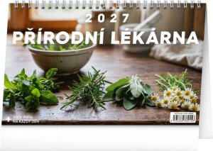 NOTIQUE Tischkalender Natural Pharmacy CZ 2027, 23,1 x 14,5 cm - Reklamnepredmety