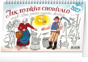 NOTIQUE Tischkalender Wie es einmal war... CZ 2027 – Kamila Skopová, 23,1 x 14,5 cm - Reklamnepredmety